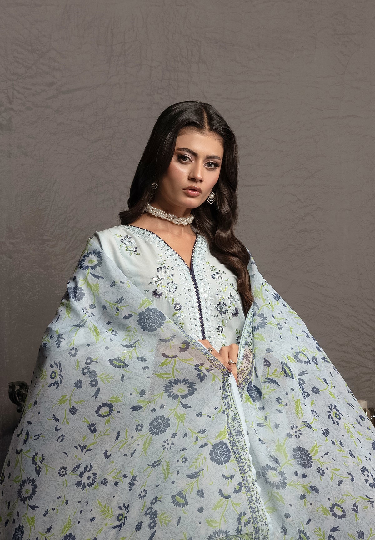 Celeste | 3 pcs Stitched Premium Lawn dress