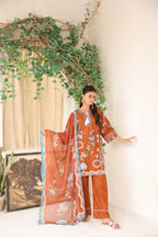 AMBER BLOOM embroidered co-ord set