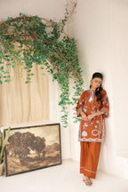 AMBER BLOOM embroidered co-ord set