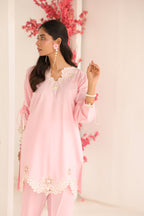 BLUSH CHARM embroidered co-ord set