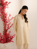 IVORY WHISPER embroidered co-ord set