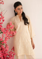 IVORY WHISPER embroidered co-ord set