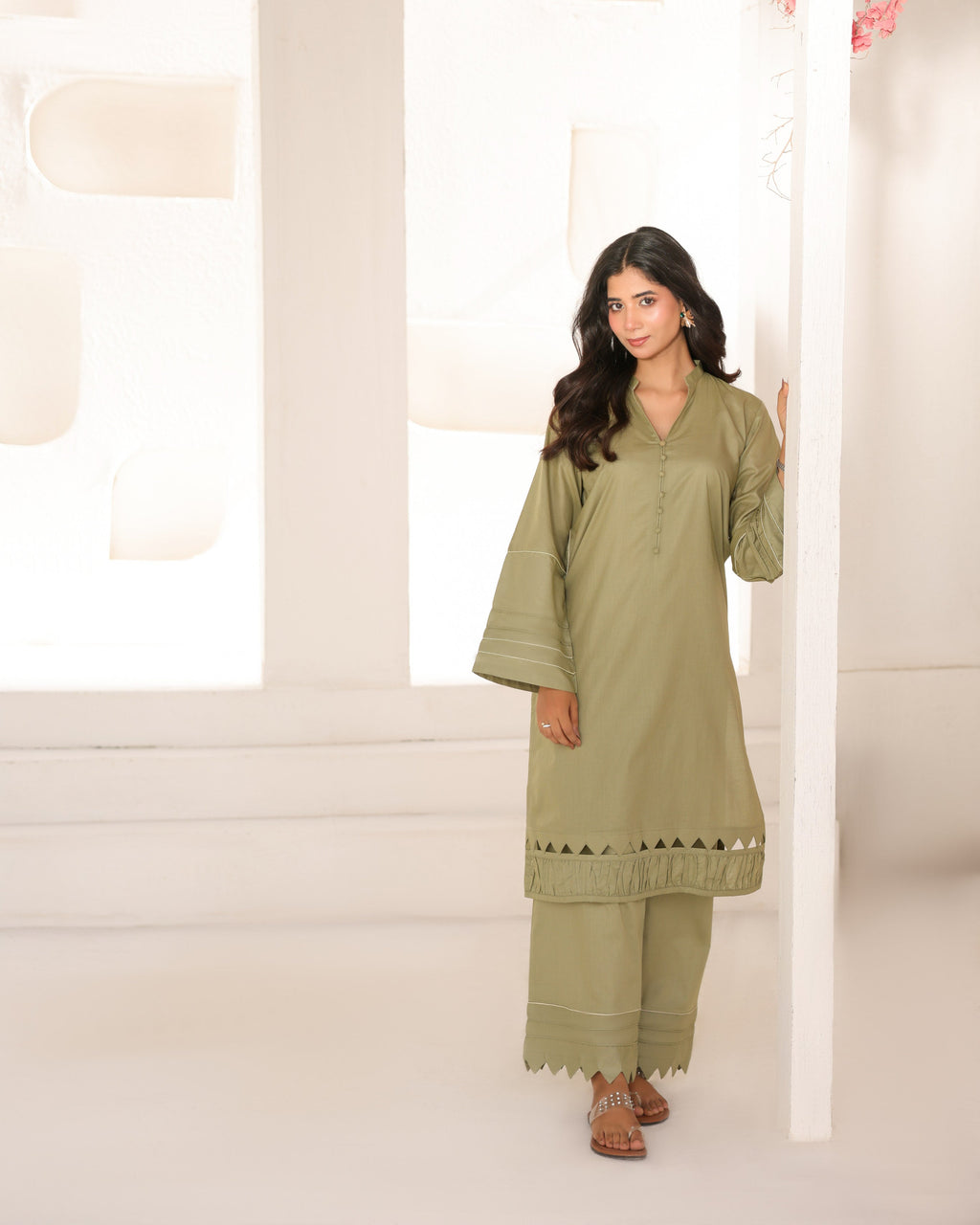 OLIVE MIST- COTTON CO-ORD | SE-02