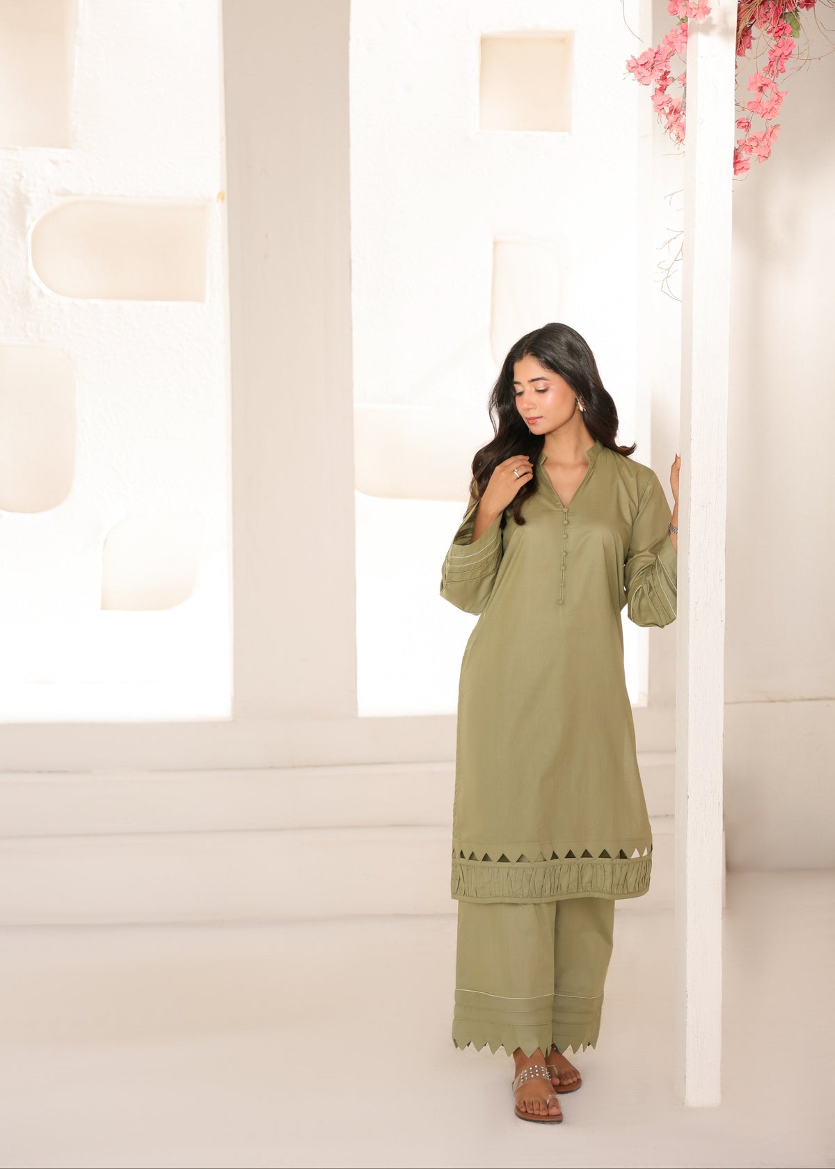 OLIVE MIST- COTTON CO-ORD | SE-02