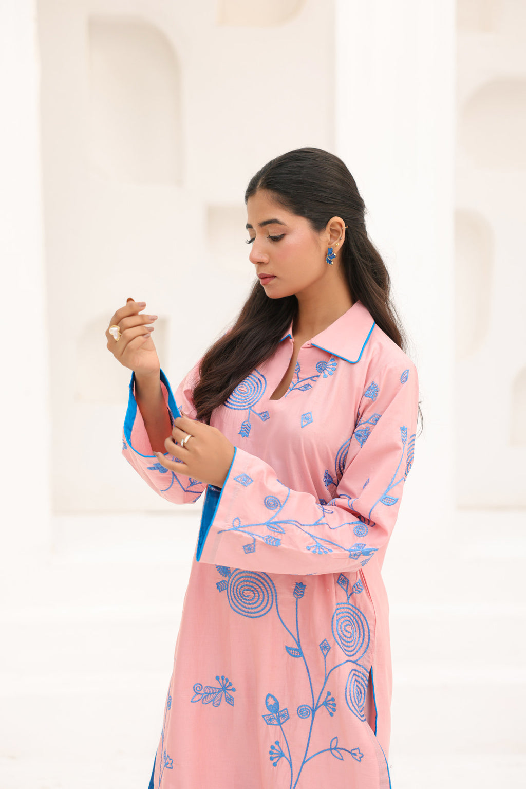 ROSY VINE embroidered co-ord set