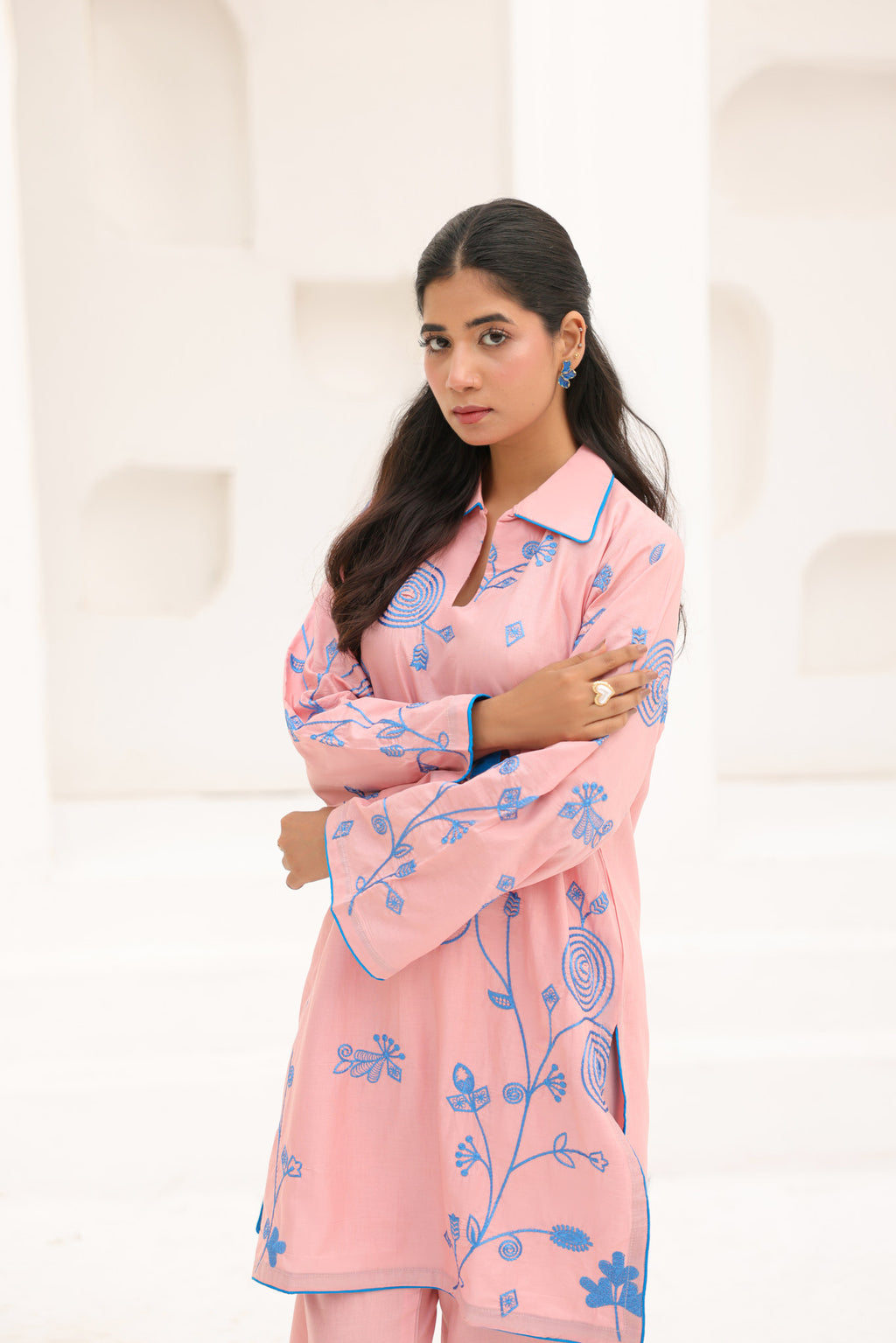 ROSY VINE embroidered co-ord set