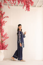 SAPPHIRE GARDEN embroidered co-ord set