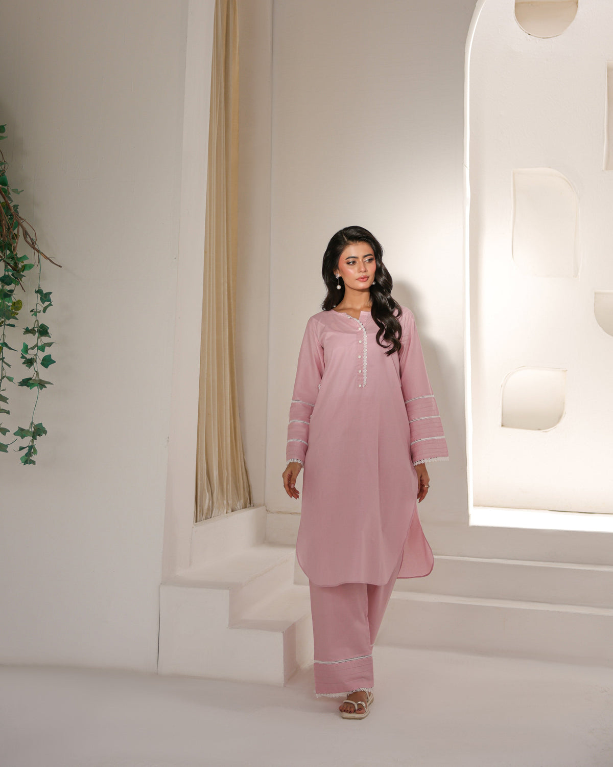 ROSE LASE- COTTON CO-ORD | SE-07