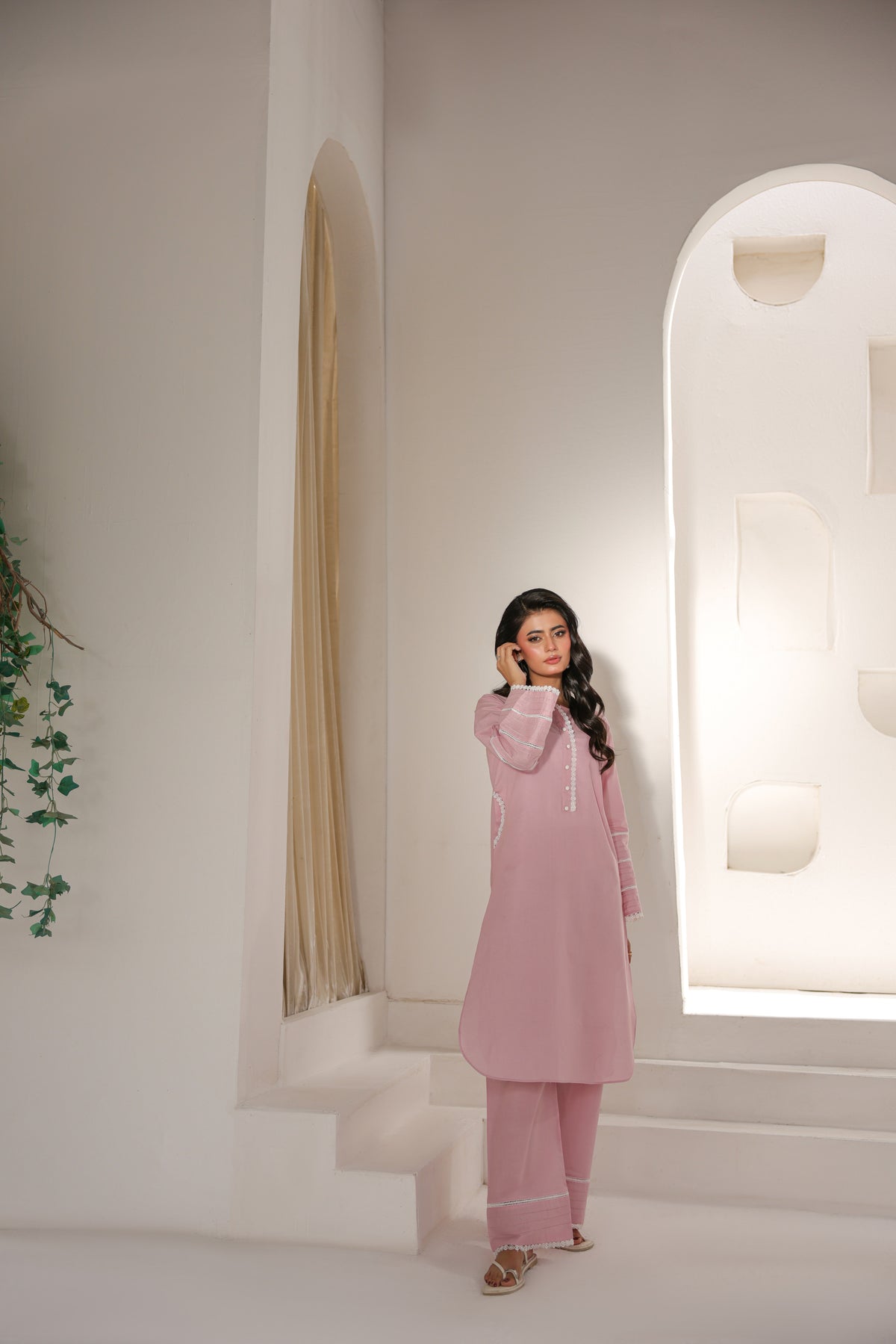 ROSE LASE- COTTON CO-ORD | SE-07