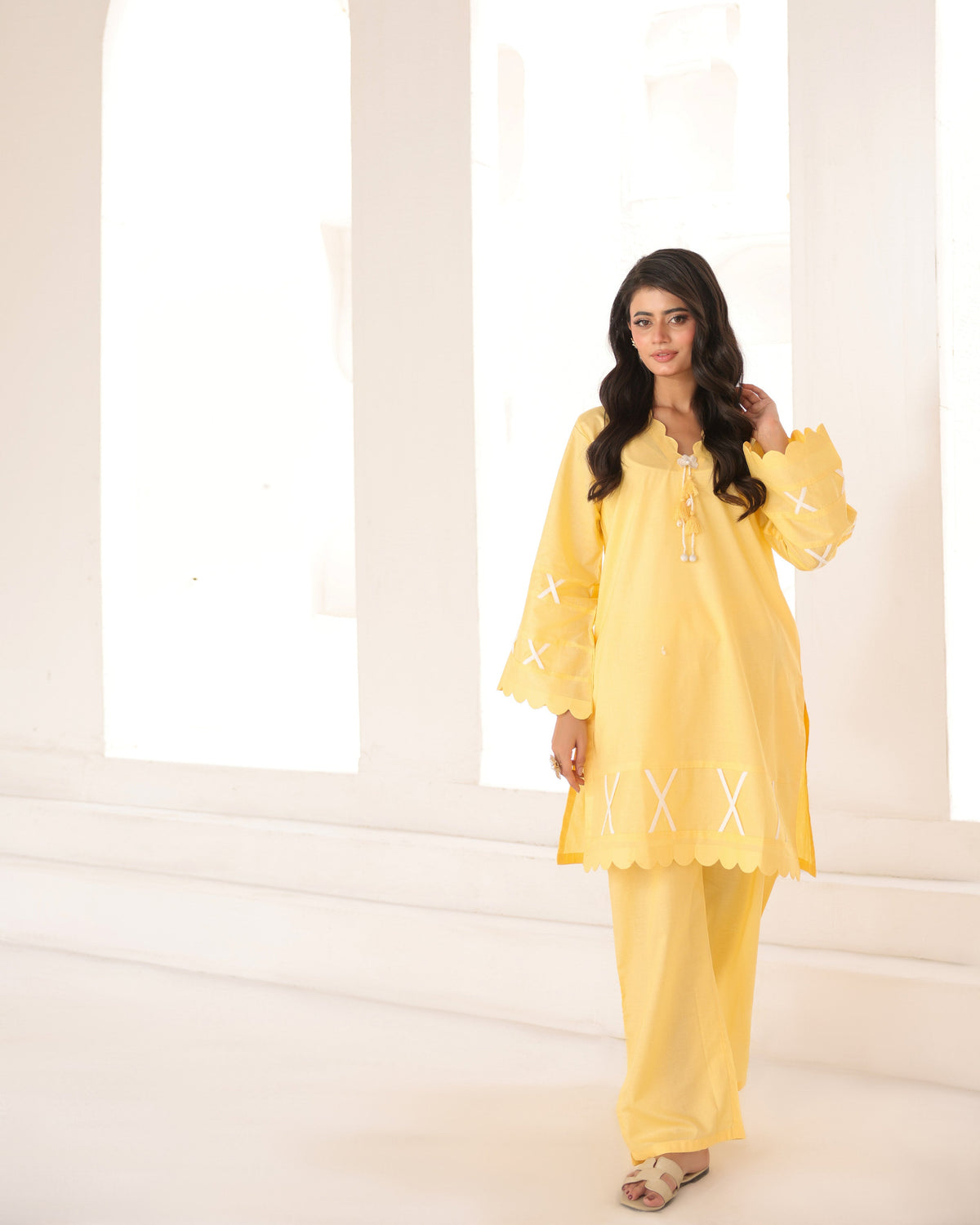 BUTTER BLOOM- COTTON CO-ORD | SE-06