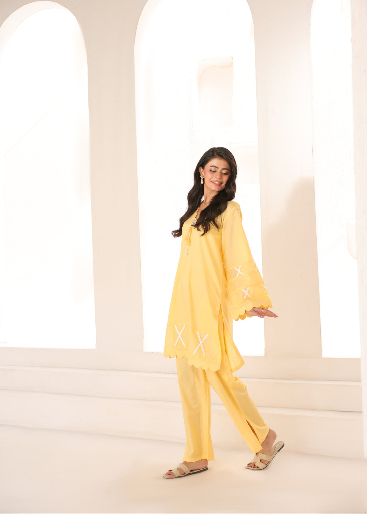 BUTTER BLOOM- COTTON CO-ORD | SE-06